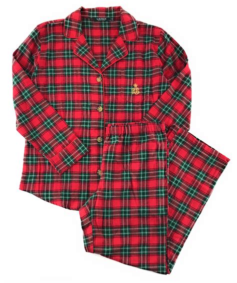 ralph lauren flannel pajama set